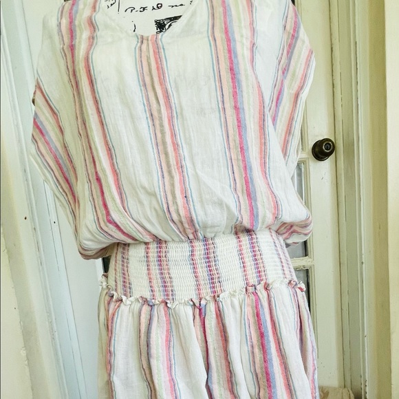 Rail Lucca Dress in Havana Stripe short sleeves in good pre-owned condition - Picture 2 of 11